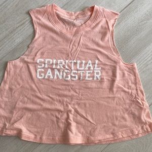 Spiritual Gangster crop tee. Medium.